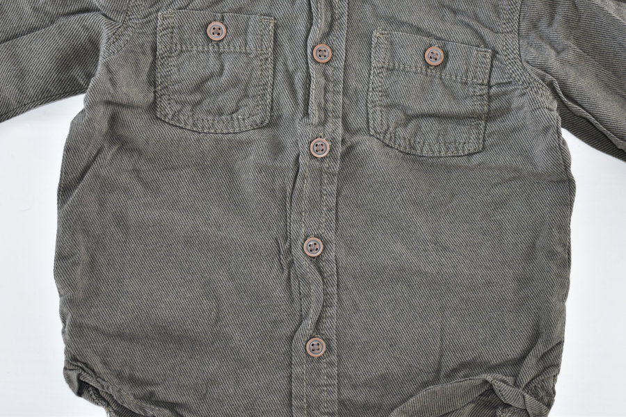 Khaki hooded jacket