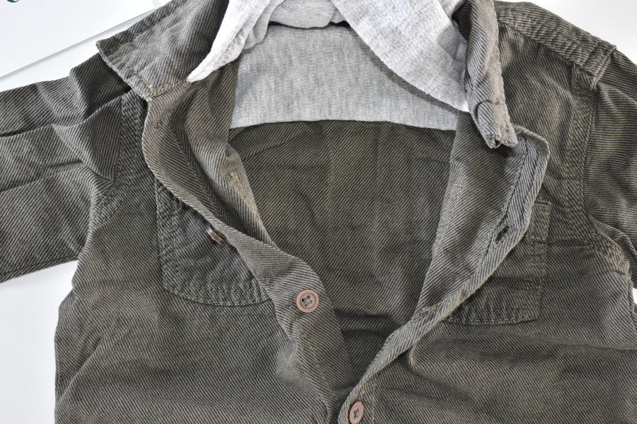 Khaki hooded jacket