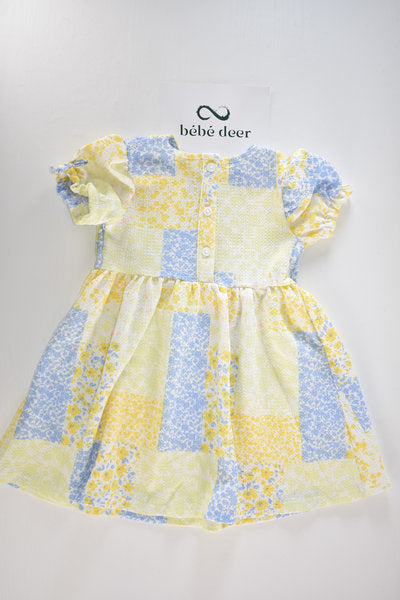 Floral patchwork dress