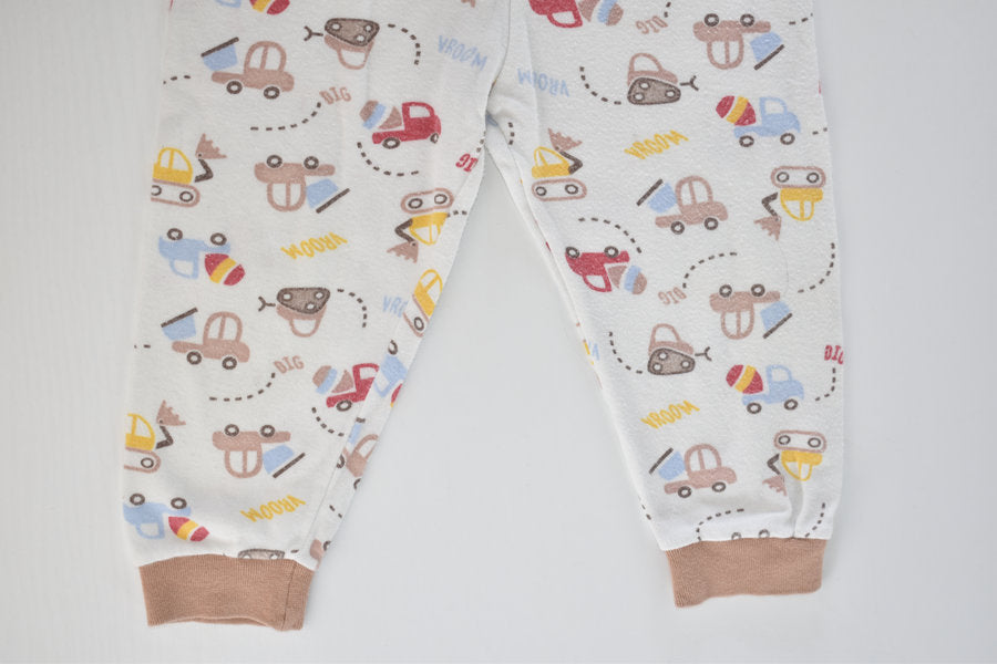 2-piece vehicle print pyjama set