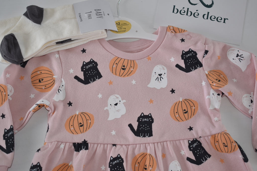 Halloween dress and tights set - New with tag