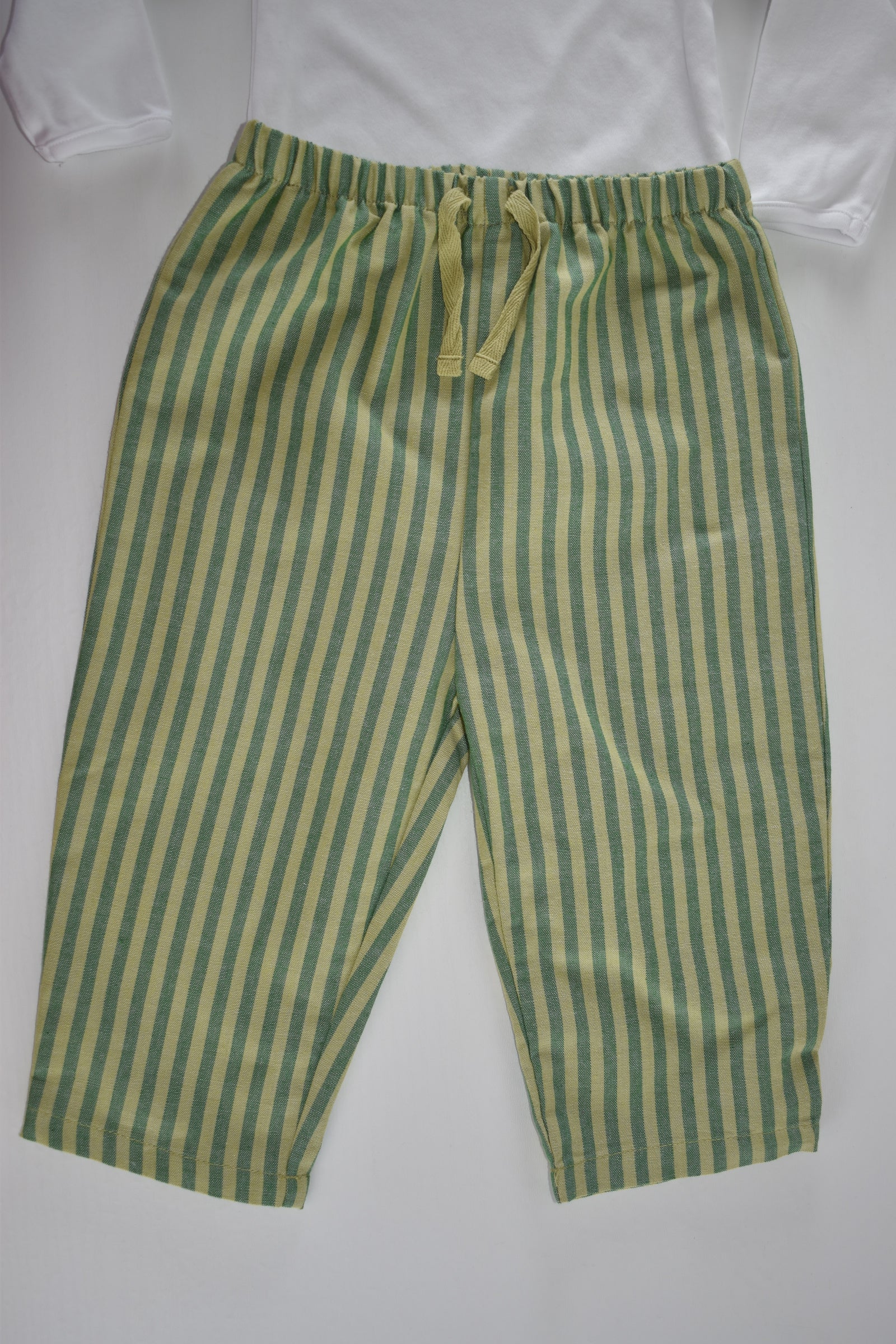 Bodysuit and striped trousers set