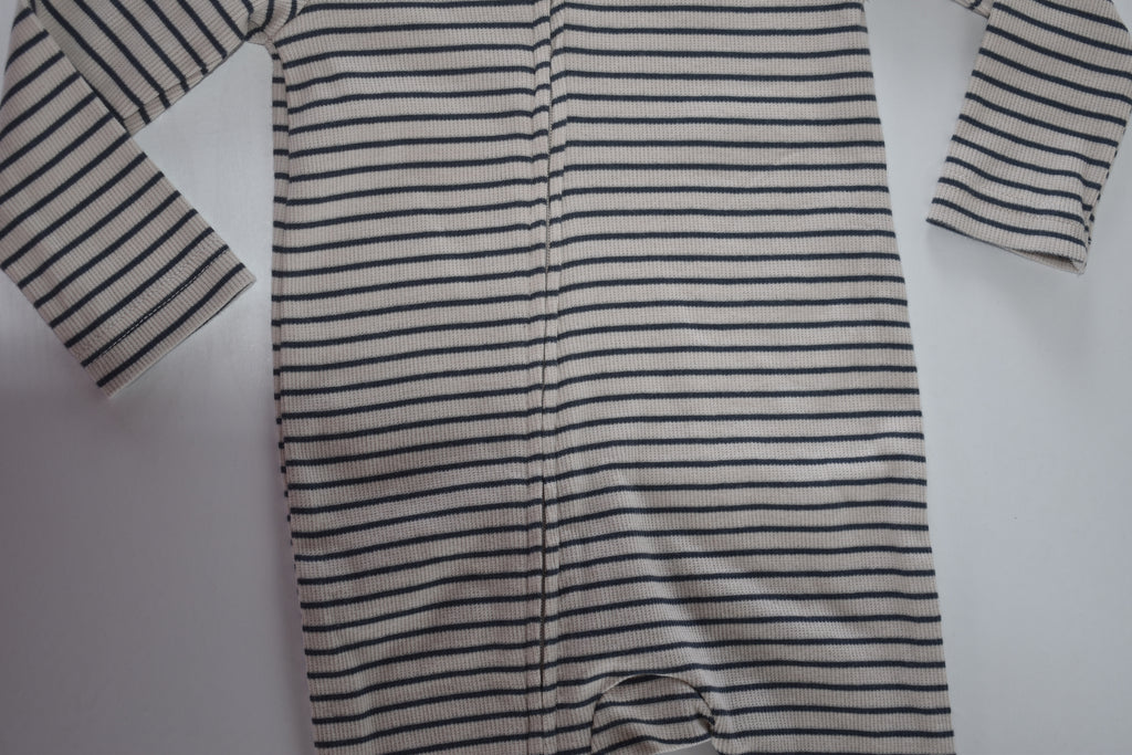 Striped zip sleepsuit