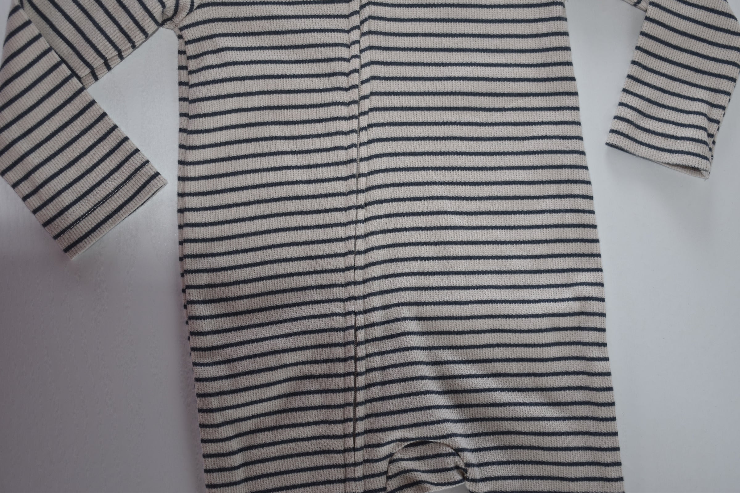 Striped zip sleepsuit