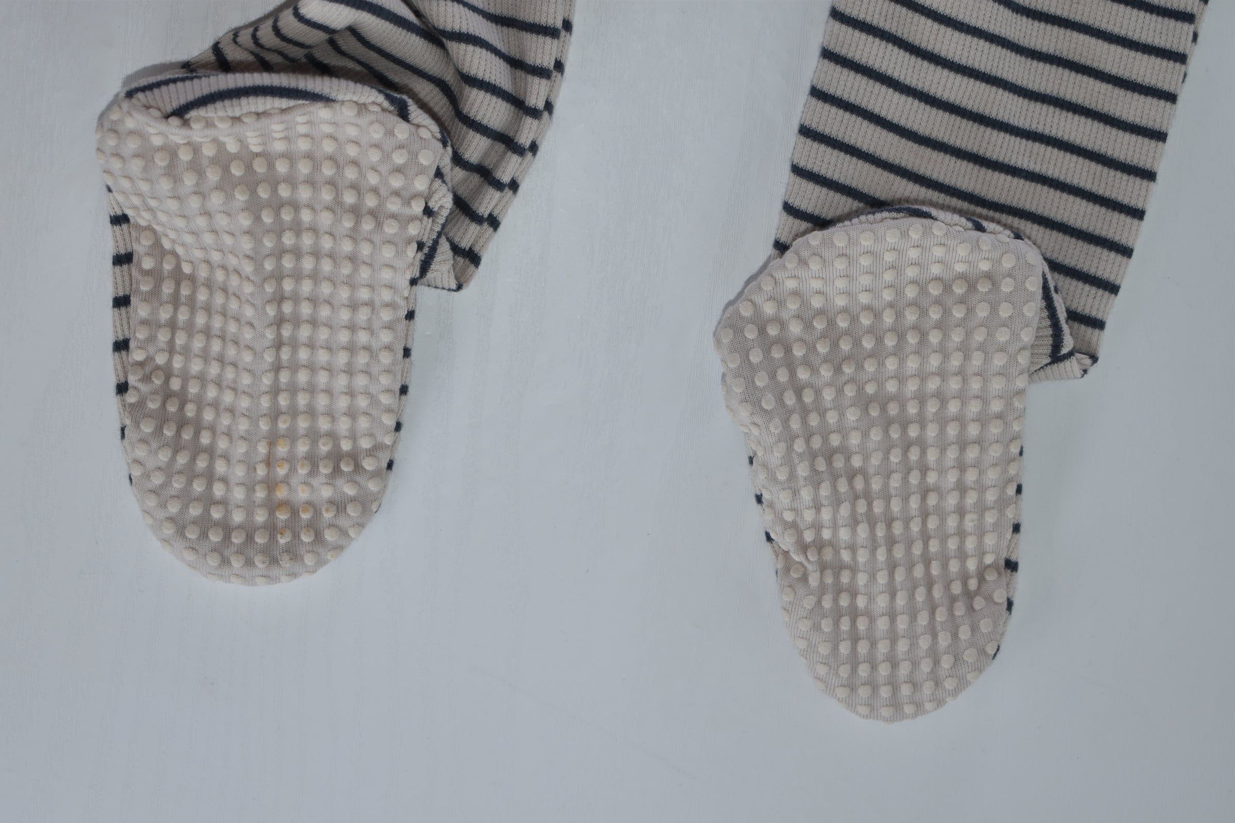 Striped zip sleepsuit
