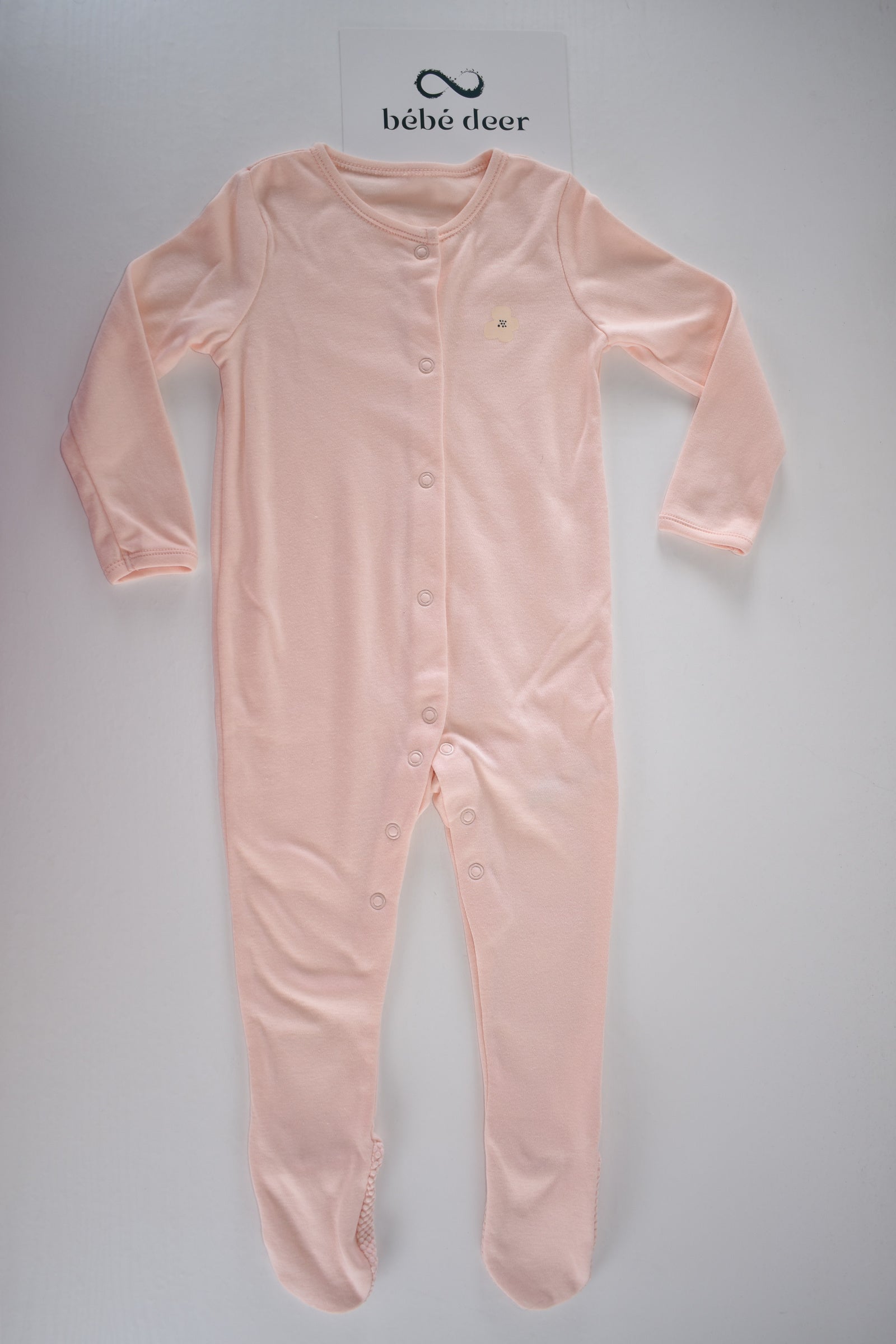 Pink flower sleepsuit
