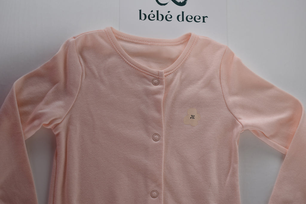 Pink flower sleepsuit