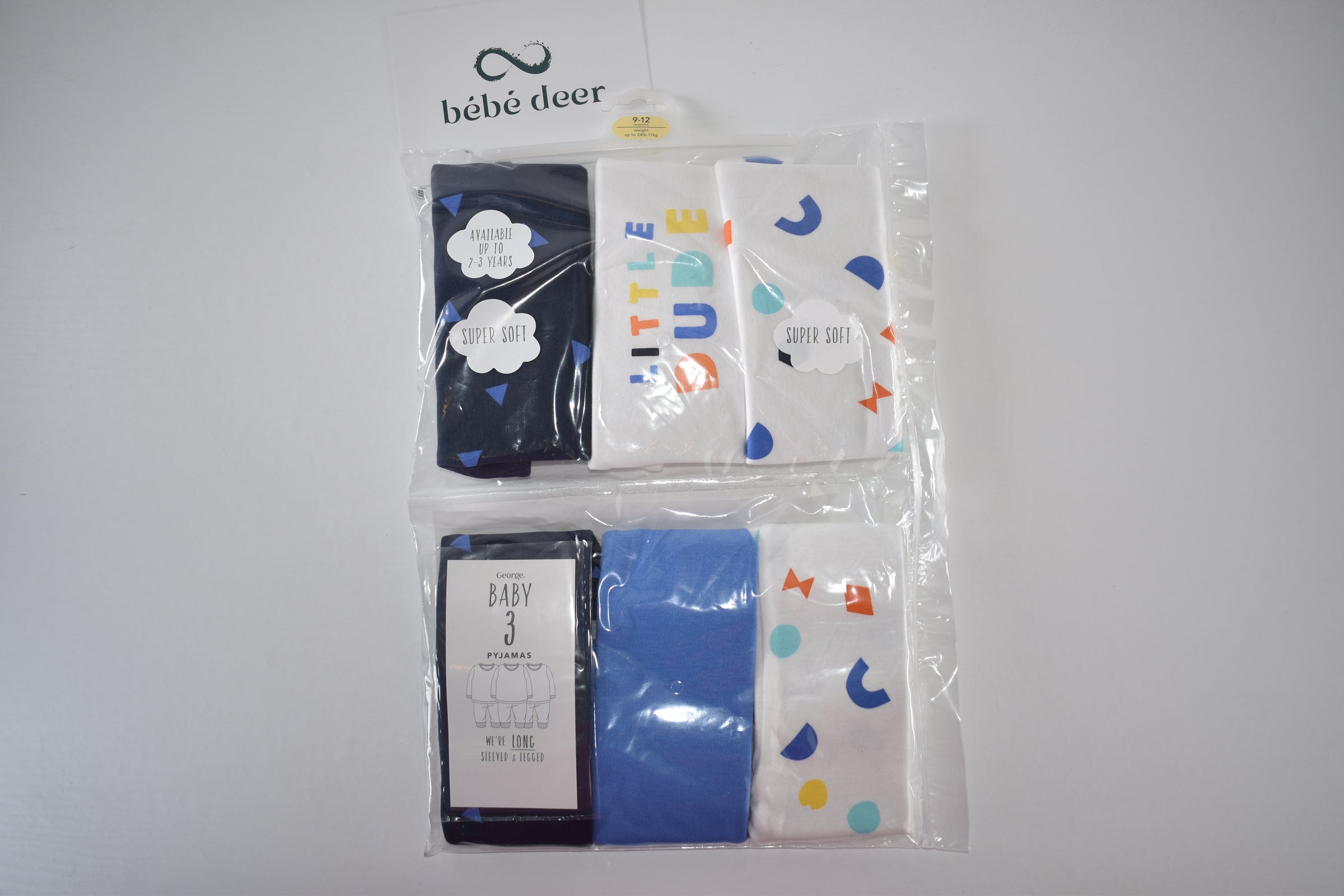 Three sleepsuits set