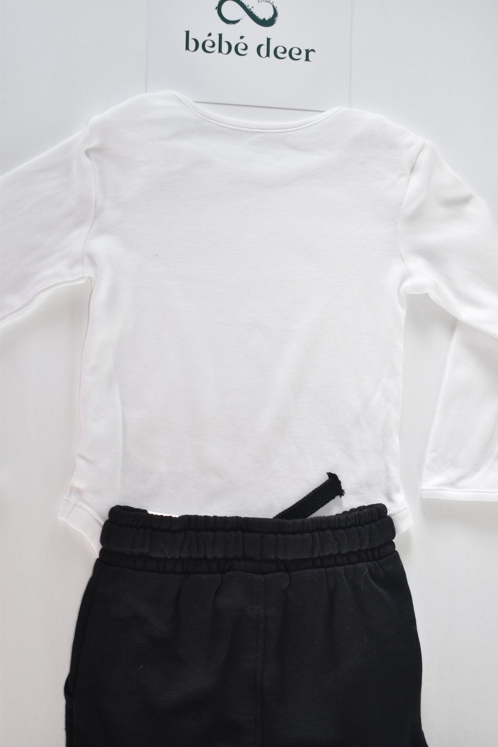Long sleeve bodysuit and new with tags cargo trousers set