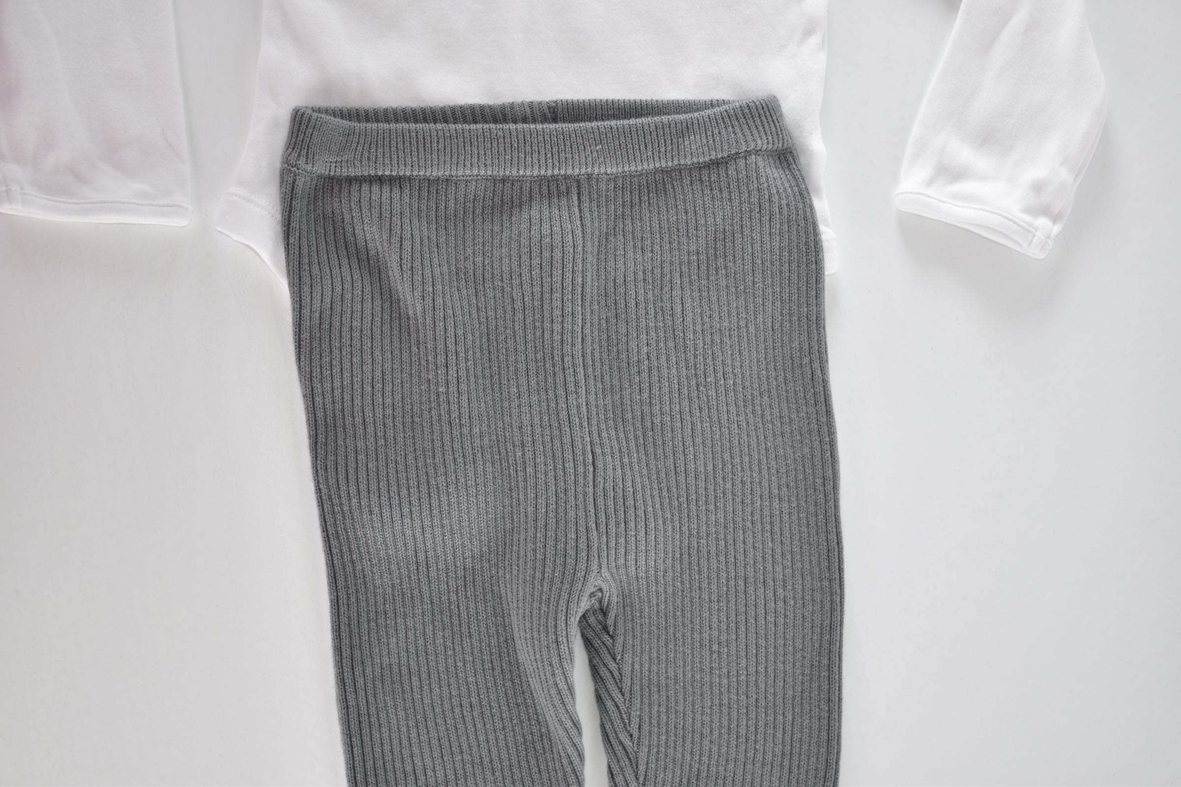 Ensemble body à manches longues et legging en maille