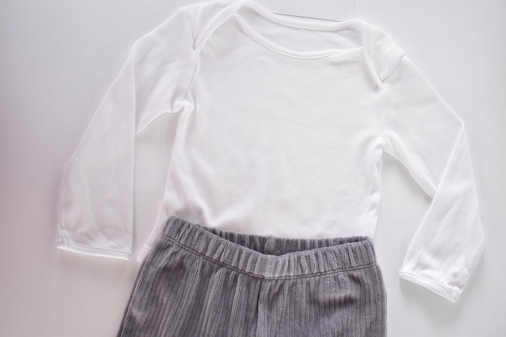 Ensemble body à manches longues et pantalon côtelé