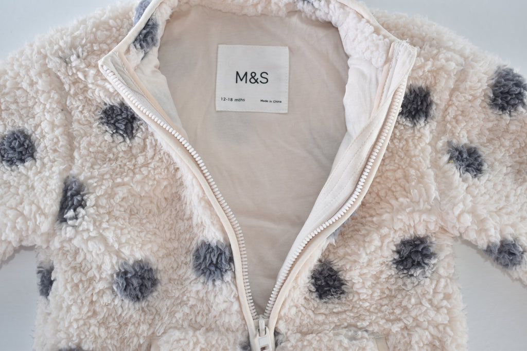 Veste confortable en molleton façon nounours