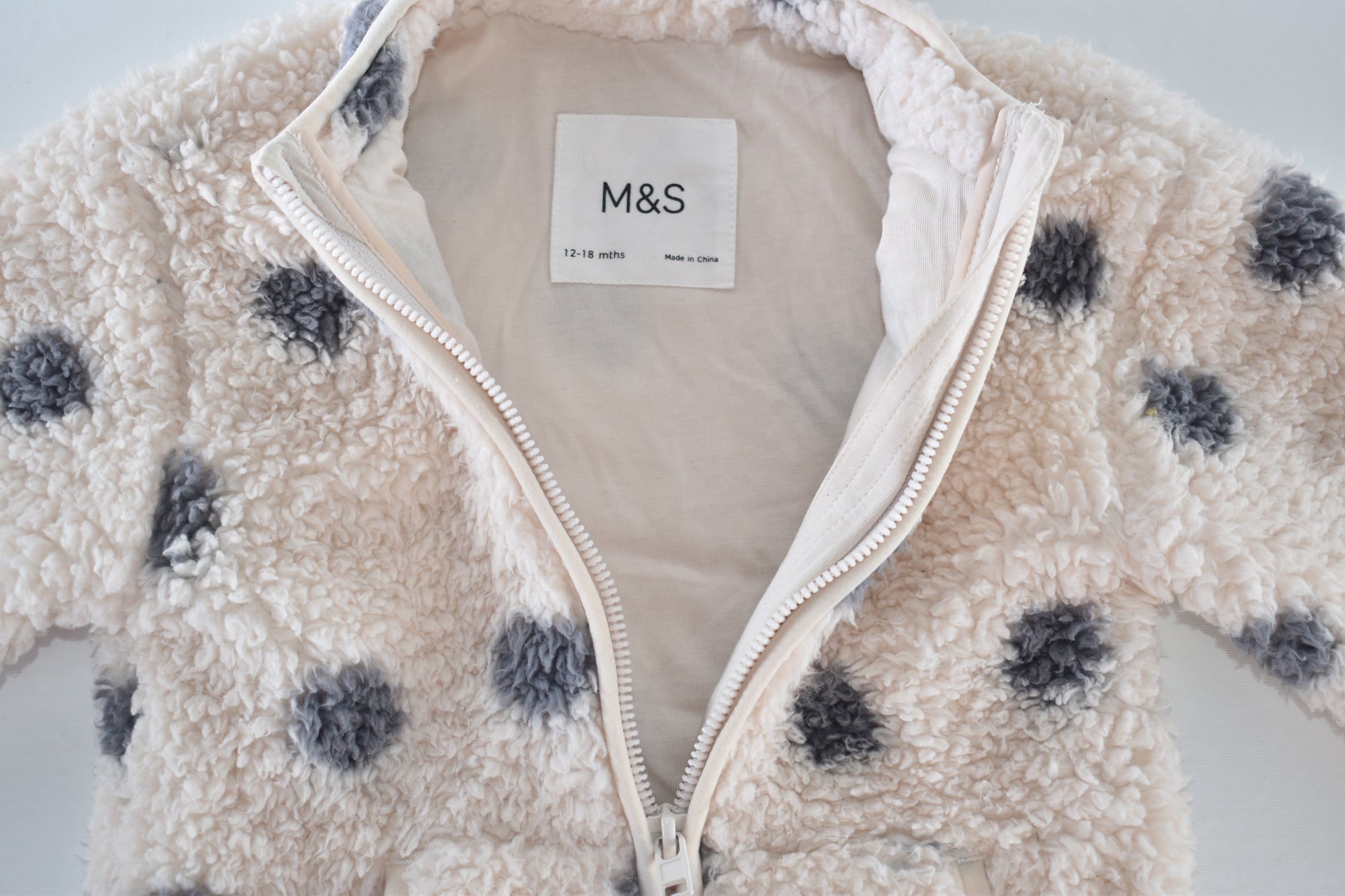 Veste confortable en molleton façon nounours