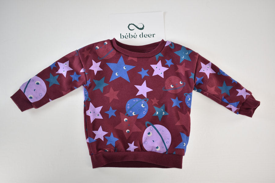 Space print jumper