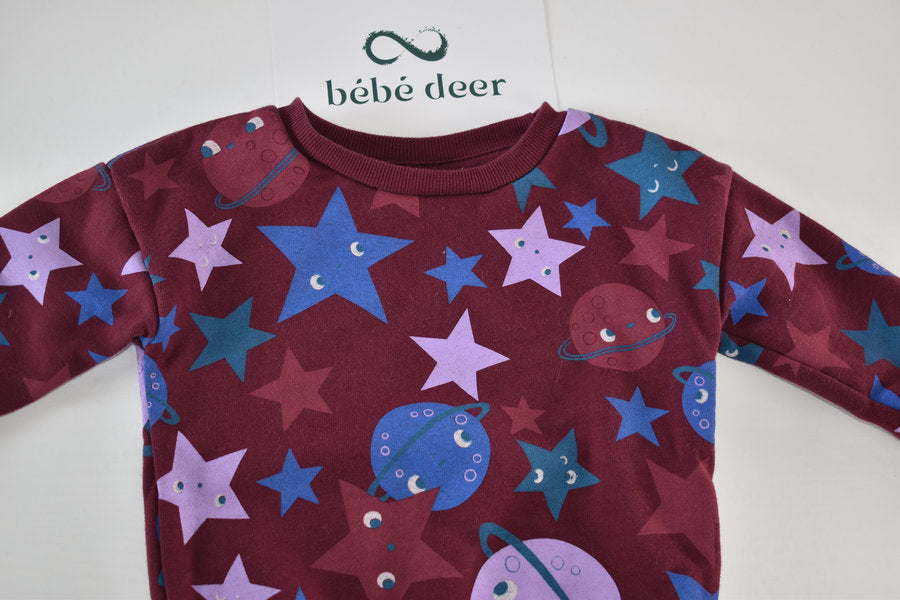 Space print jumper