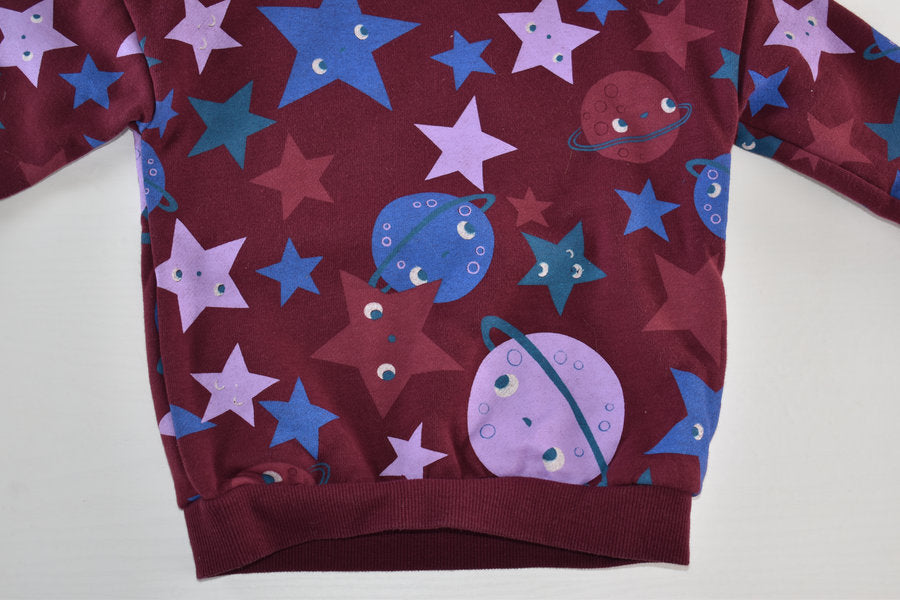 Space print jumper