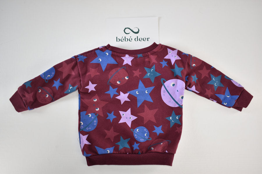 Space print jumper