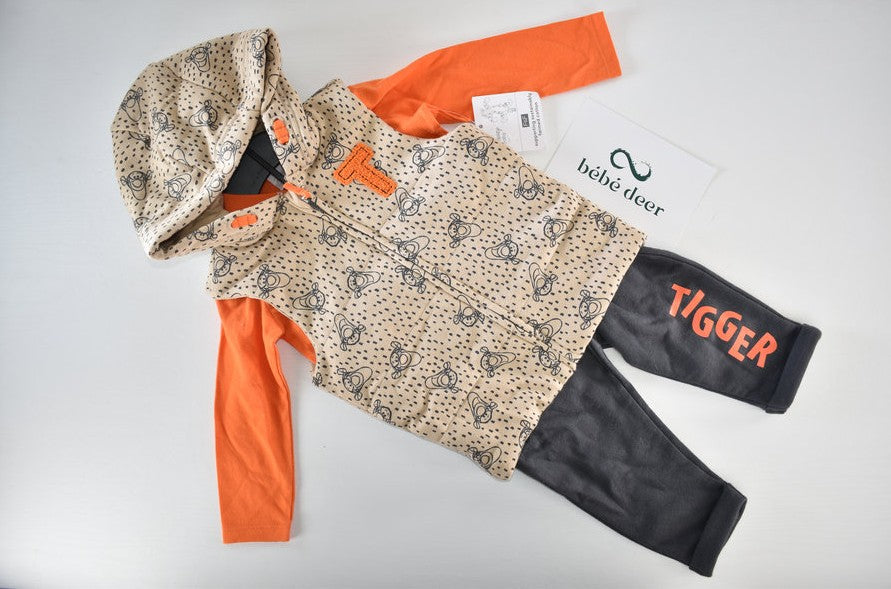Three-piece Tigger outfit set