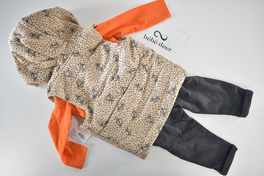 Three-piece Tigger outfit set