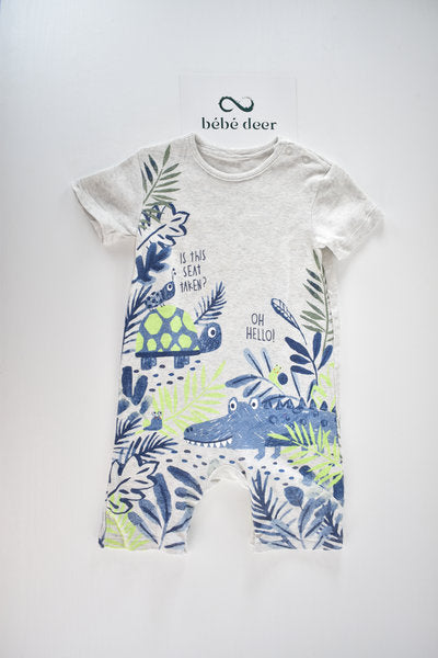 Jungle animal romper