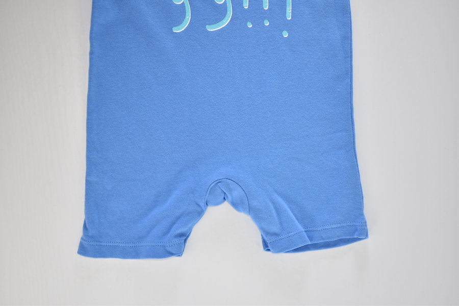 Blue Happy romper