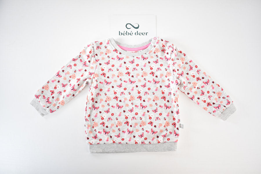 Butterfly and floral jumper