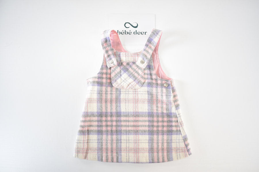 Checked pinafore dress