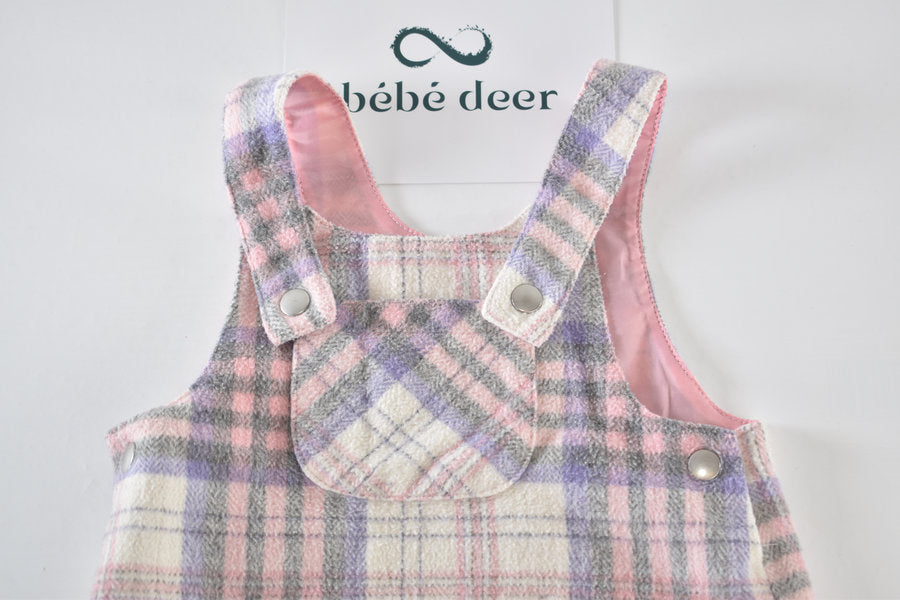 Checked pinafore dress