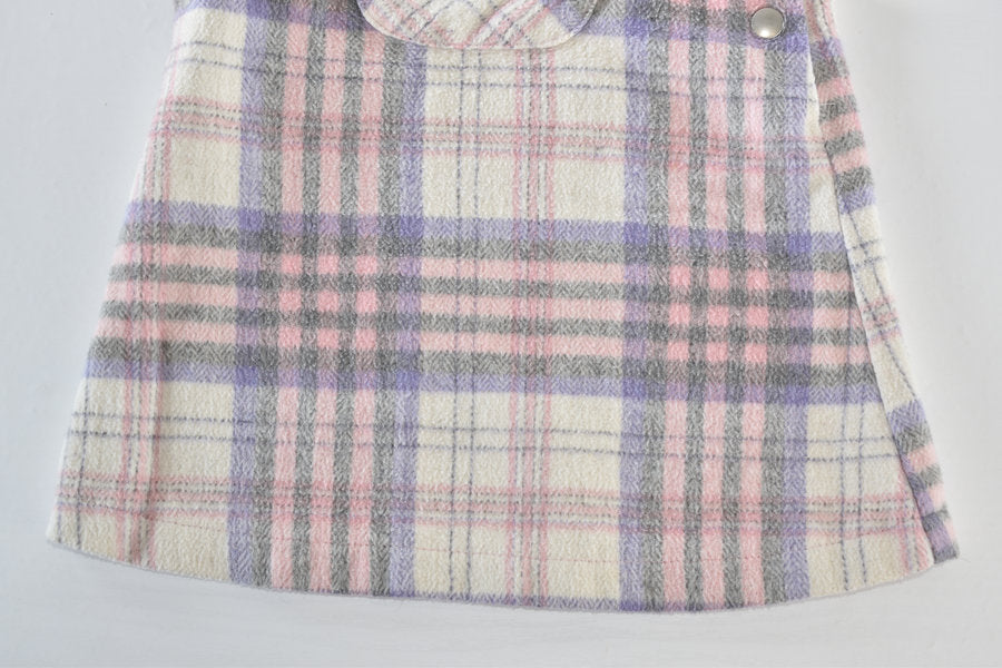 Checked pinafore dress