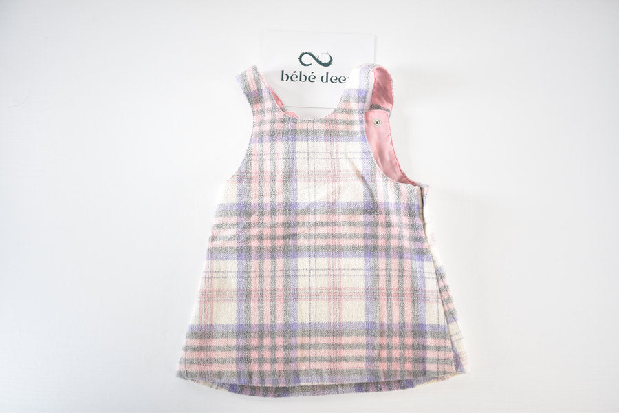 Checked pinafore dress