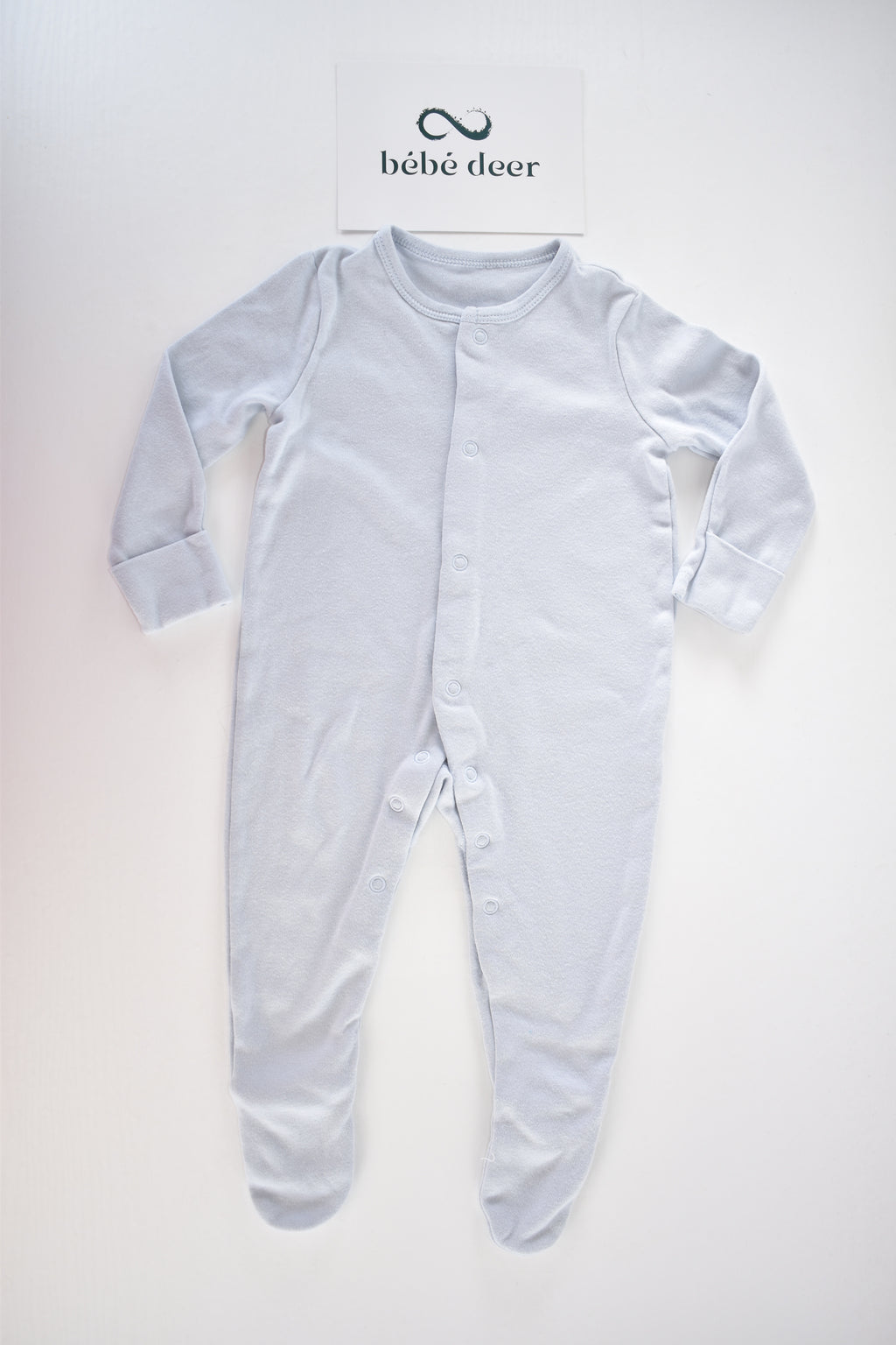 Blue cotton sleepsuit