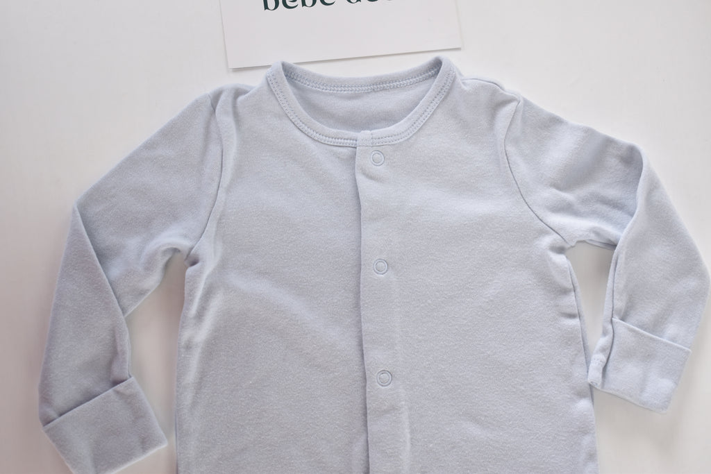 Blue cotton sleepsuit