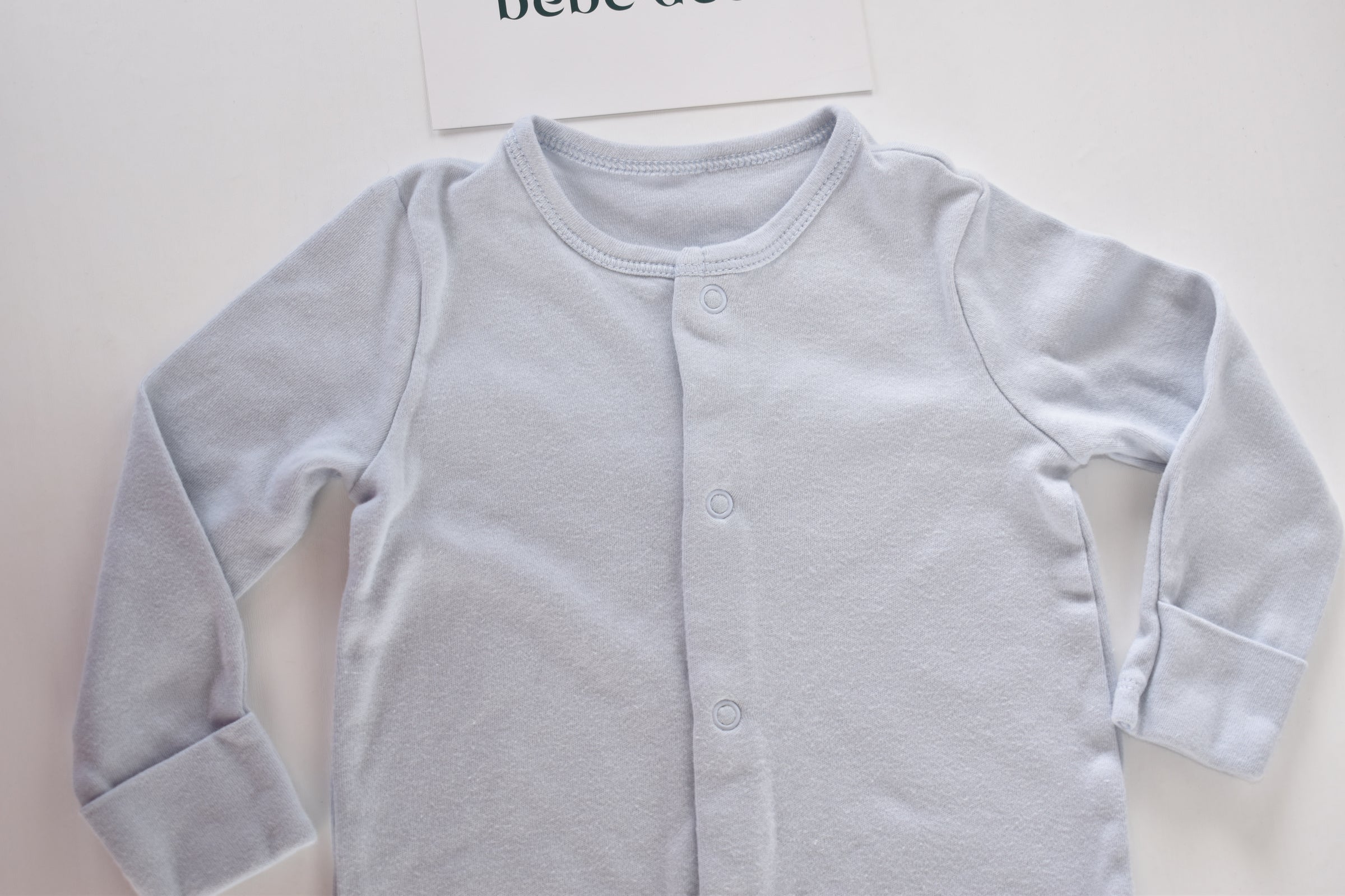 Blue cotton sleepsuit