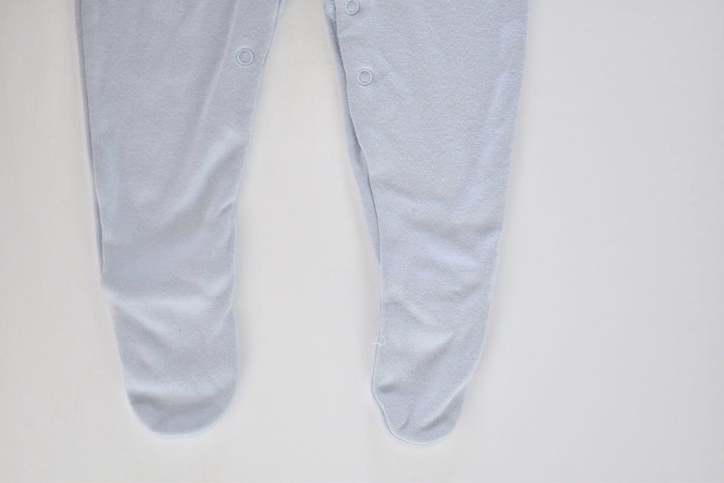 Blue cotton sleepsuit