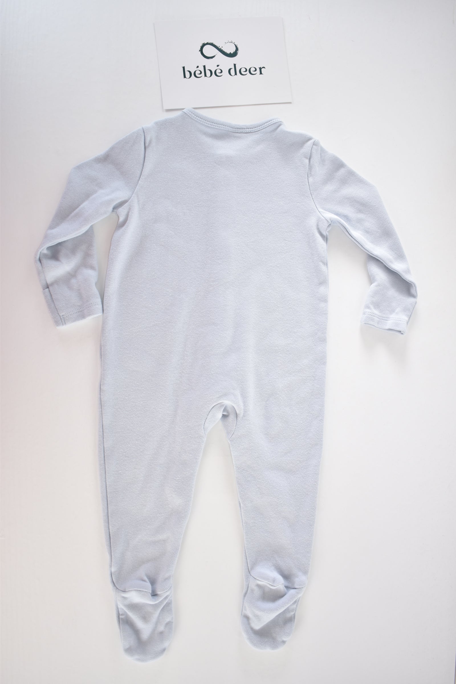 Blue cotton sleepsuit