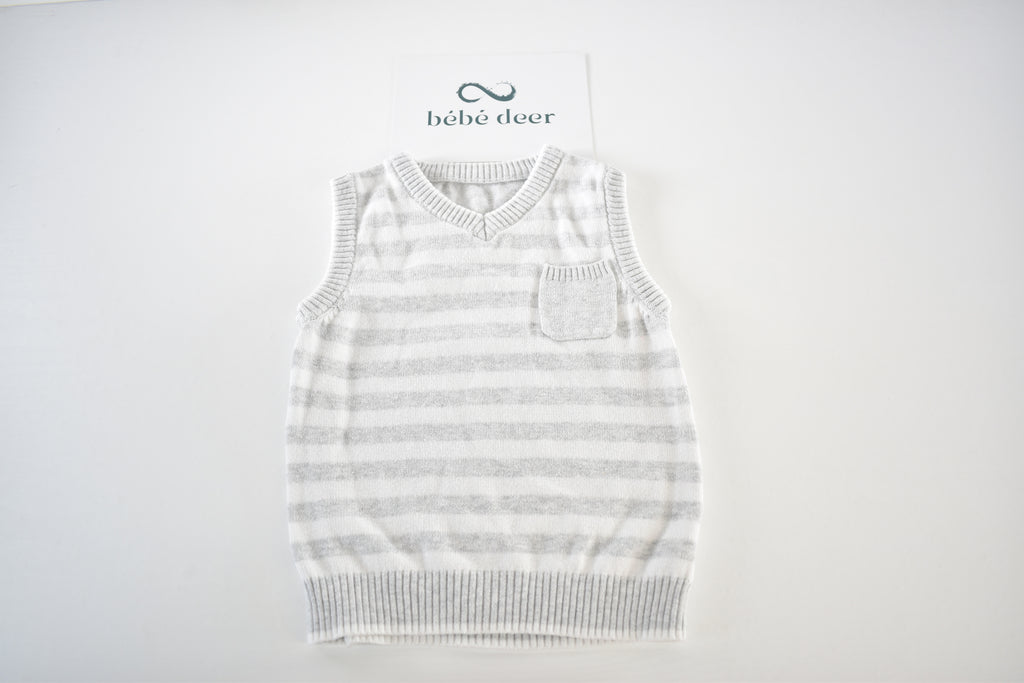 Striped knitted tank top