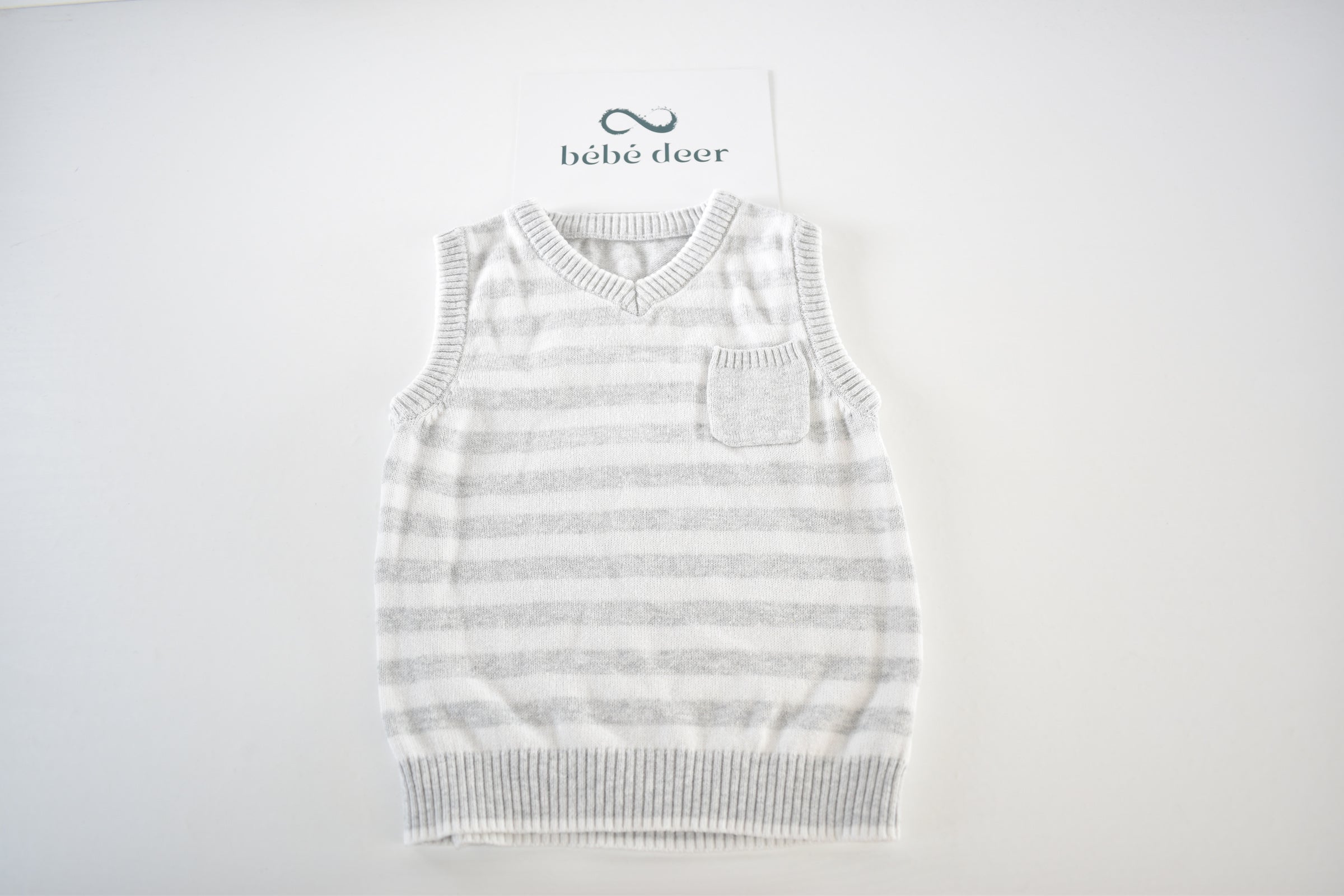 Striped knitted tank top
