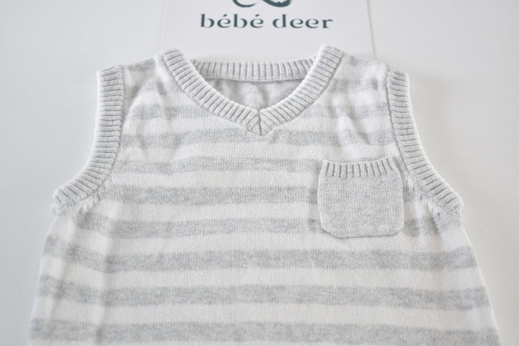 Striped knitted tank top