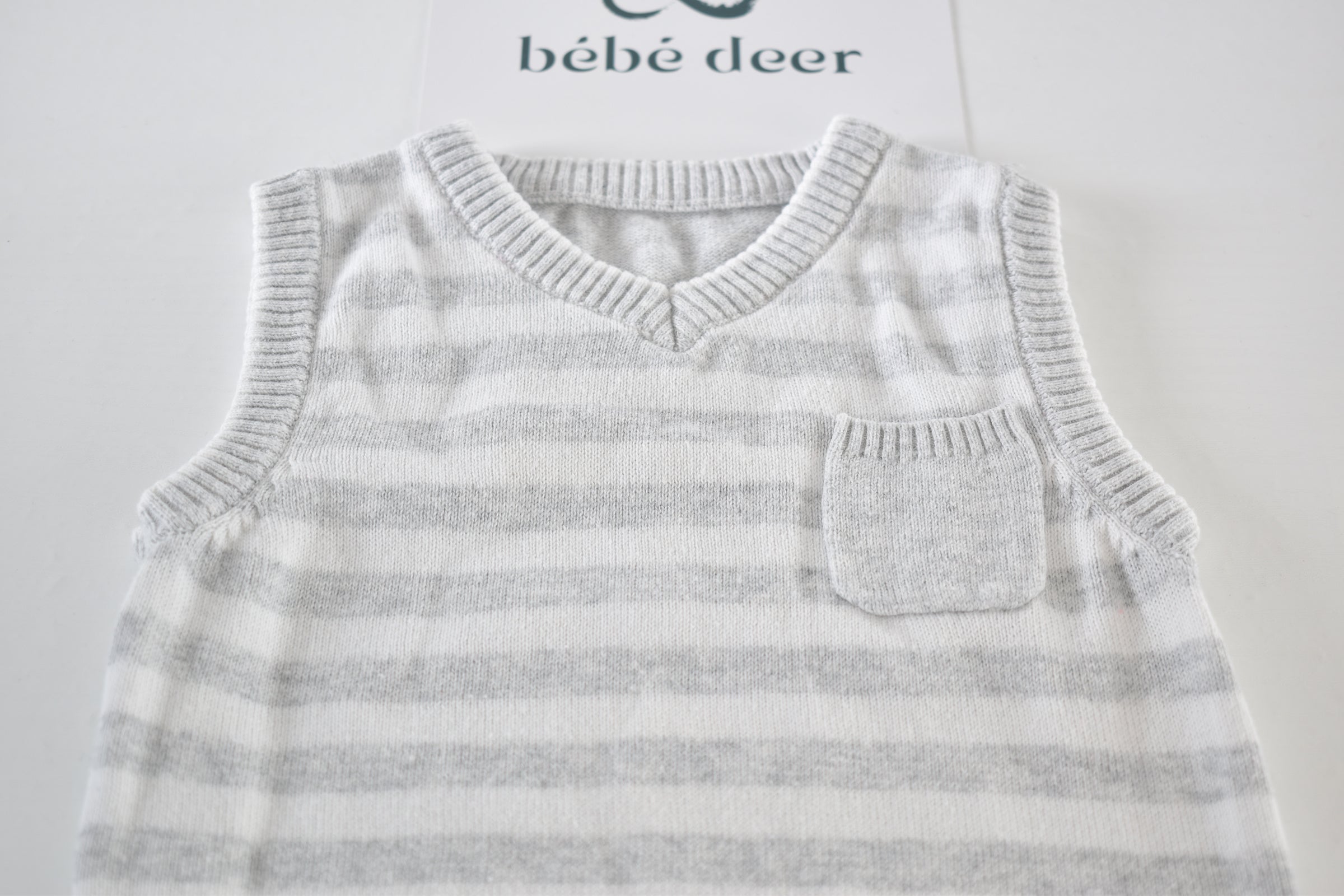 Striped knitted tank top