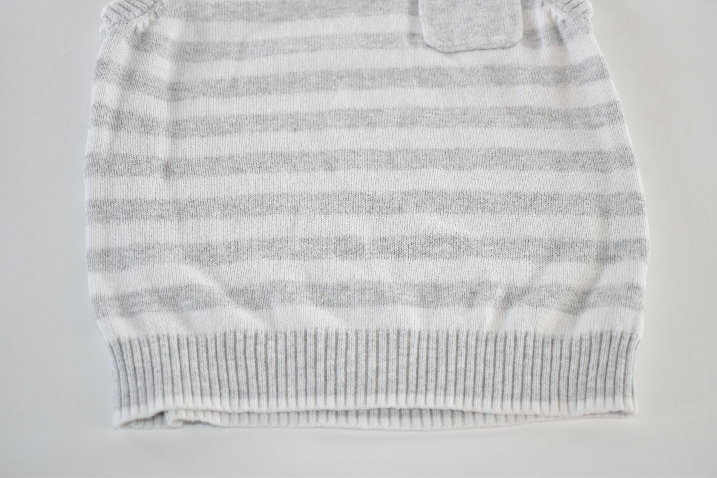 Striped knitted tank top