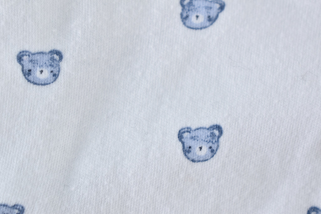 Blue bear bodysuit and sleepsuit set
