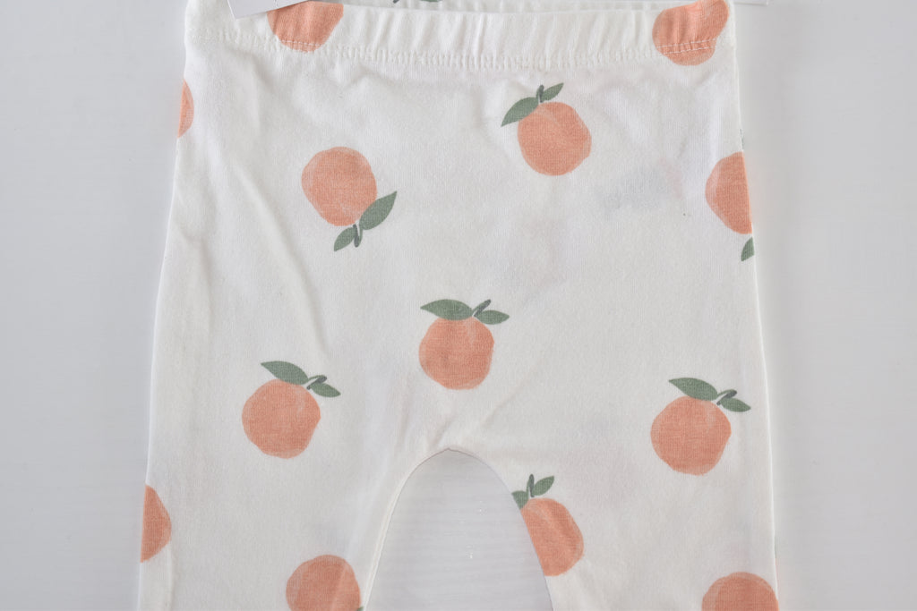 Peach print leggings new with tag