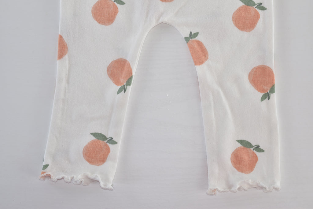Peach print leggings new with tag