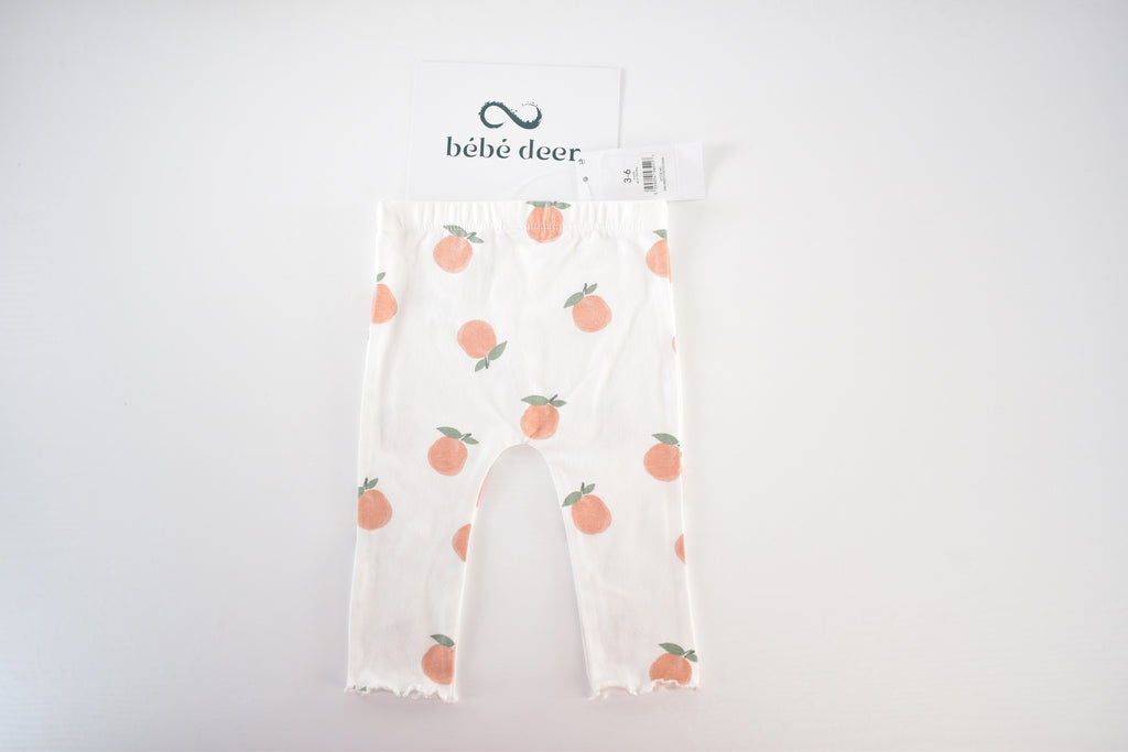 Peach print leggings new with tag