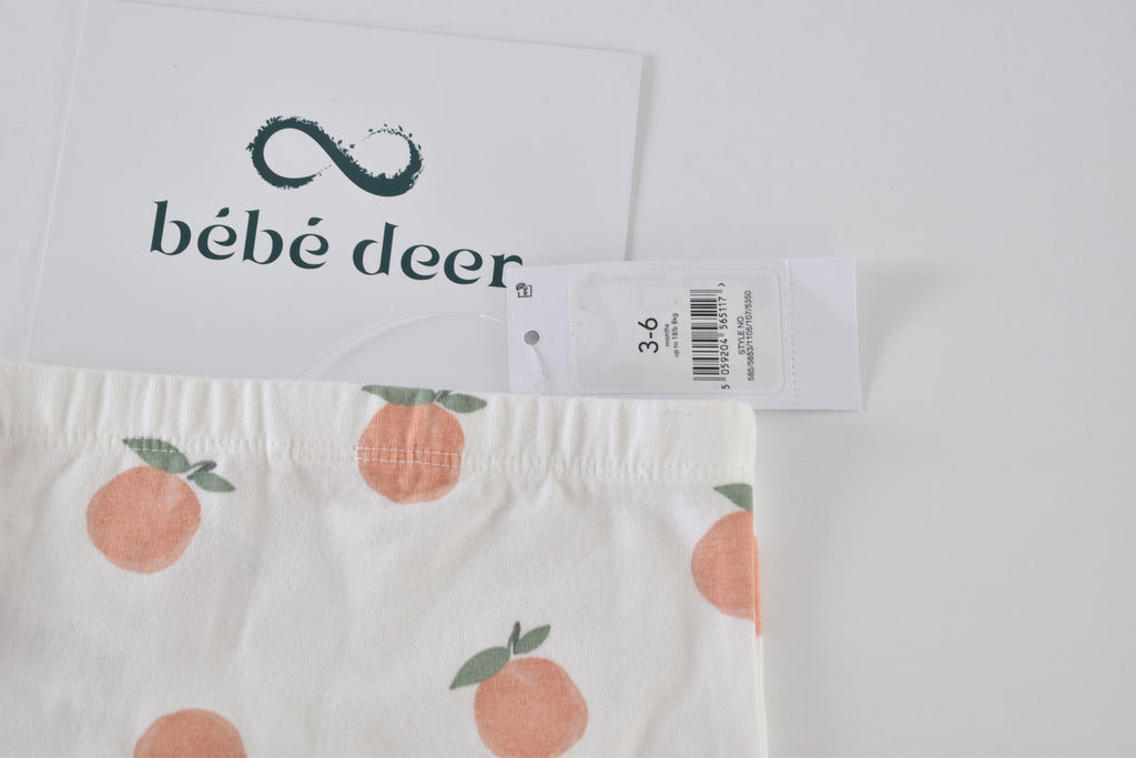 Peach print leggings new with tag