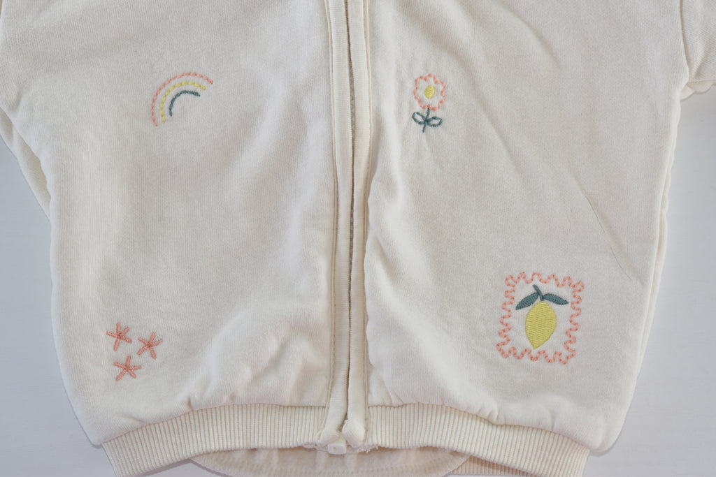 Hooded zip-up jacket