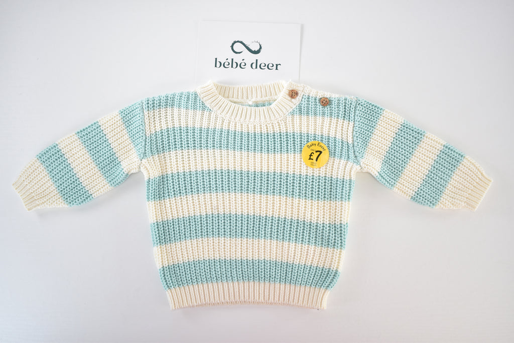 Striped knitted jumper