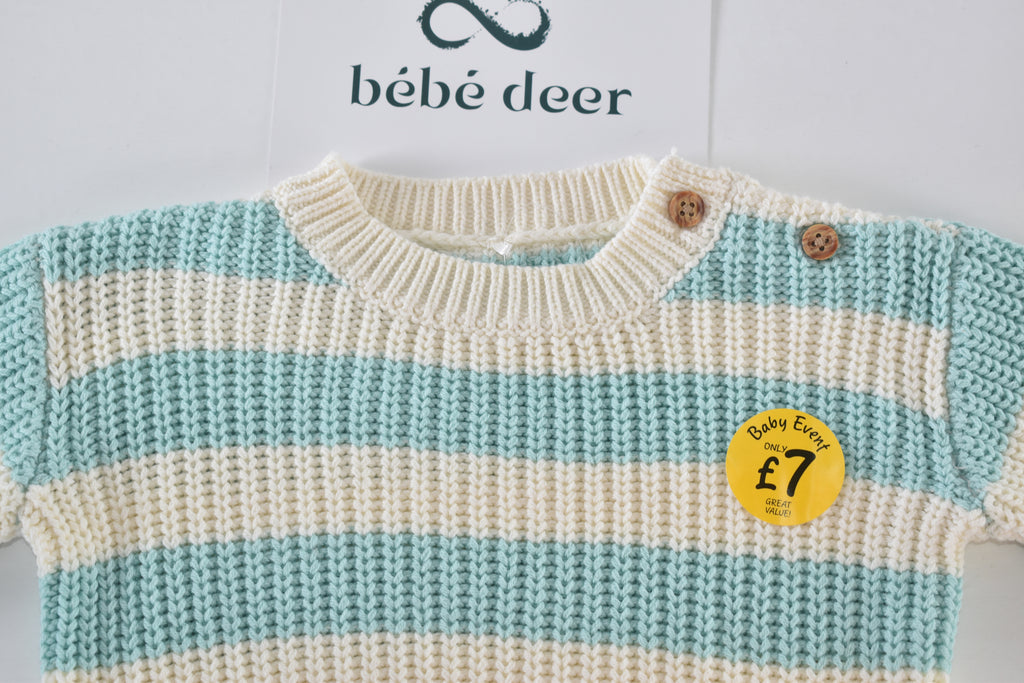Striped knitted jumper