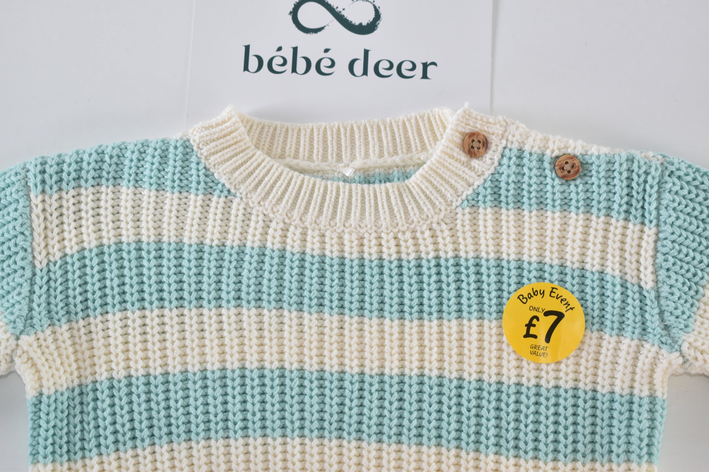 Striped knitted jumper