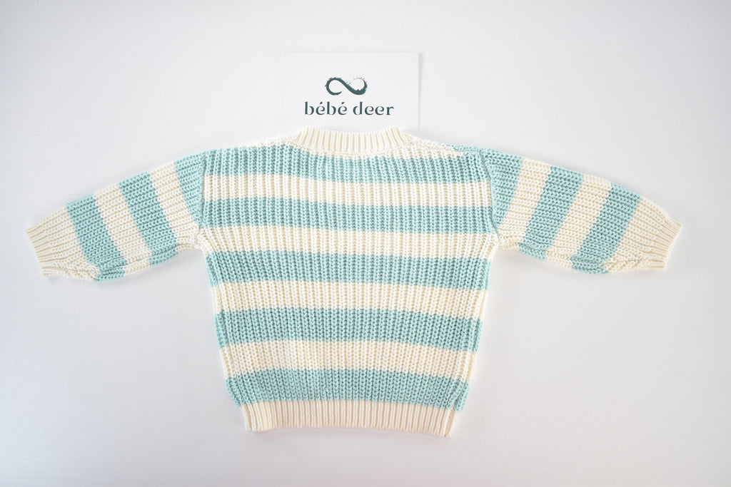 Striped knitted jumper